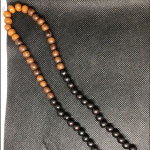 3 tone wooden necklace